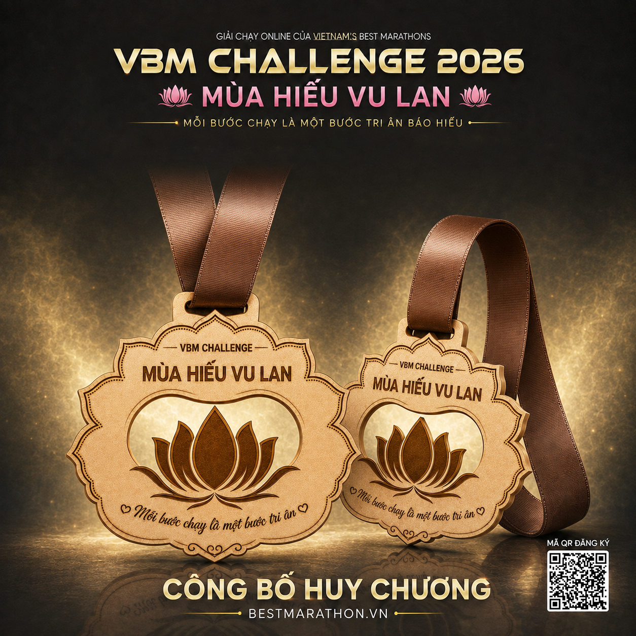HUY CHƯƠNG GỖ SỰ KIỆN MÙA HIẾU VU LAN