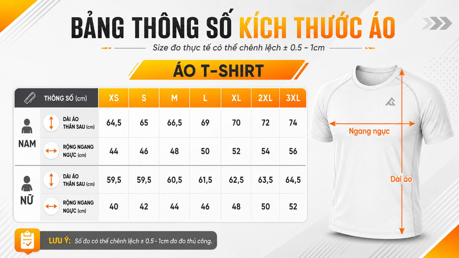 Bảng size Áo sự kiện Mùa Hiếu Vu Lan